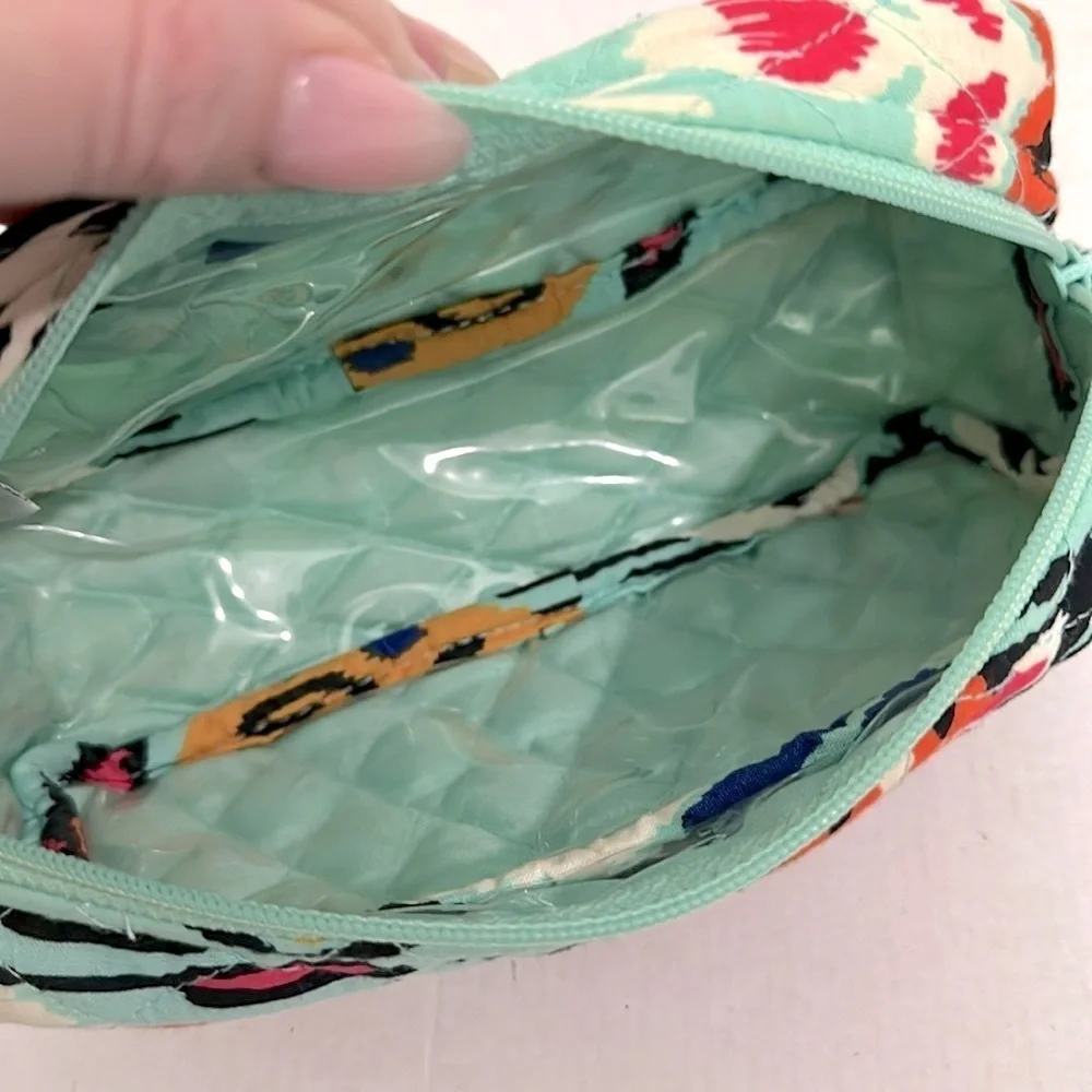 Vera Bradley Medium Cosmetic Bag Pueblo Cotton Pattern Travel - EUC